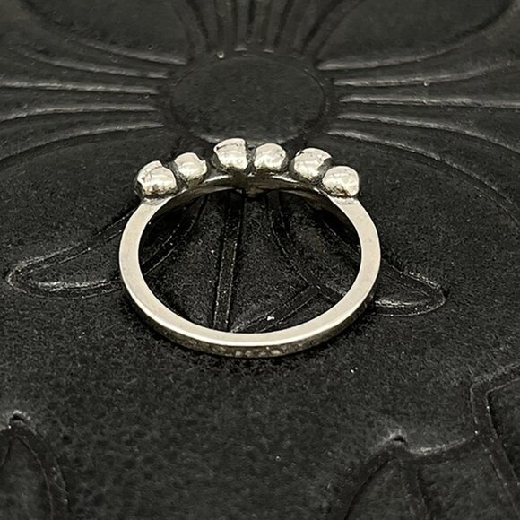 Chrome Hearts Carved Round Bead Ring - Picture 6 of 6
